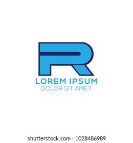 R Letter Logo Design Vector Template, Modern Illustration