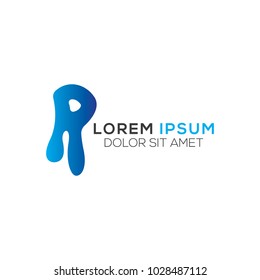 R Letter Logo Design Vector Template, Modern Illustration