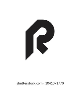 R letter logo design vector