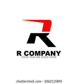 R letter logo design vector icon