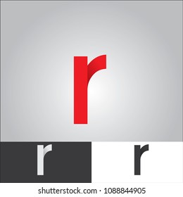 r letter logo design vector
