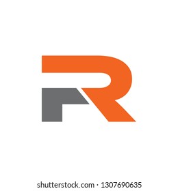 R letter logo design vector template