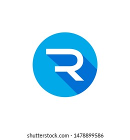 R letter logo design vector