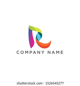 R Letter Logo Design Vector Sign