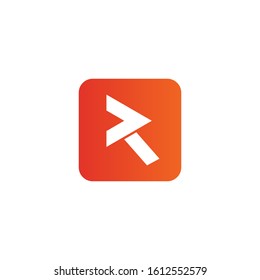 R letter logo design vector illustration template
