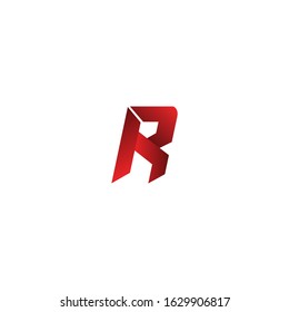 R Letter Logo Design Vector Template