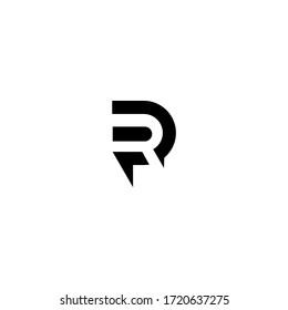 R Letter Logo Design Vector Template