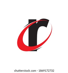 R letter logo design vector