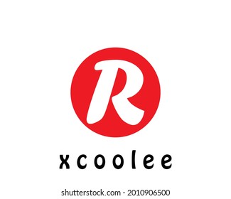 R letter logo design vector template