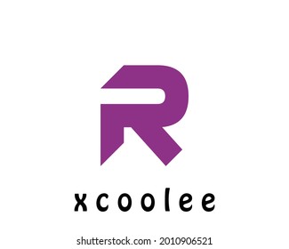 R letter logo design vector template