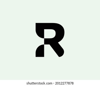 R letter logo design vector template
