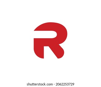 Plantilla vectorial de diseño de logotipo de letra R