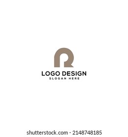R letter Logo design vector illustration