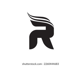 
R letter logo design vector .
