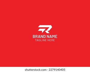 R letter logo design vector