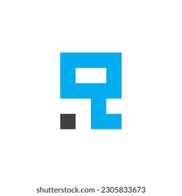 R letter logo design vector.
