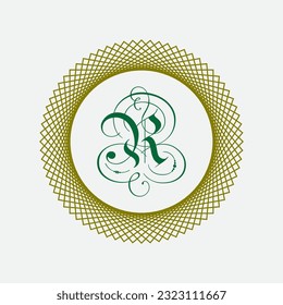 R letter logo design in vector.