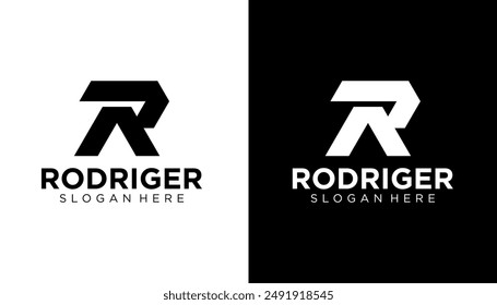R letter logo design Vector. Graphic alphabet symbol for corporate business identity. Creative typographic icon concept.