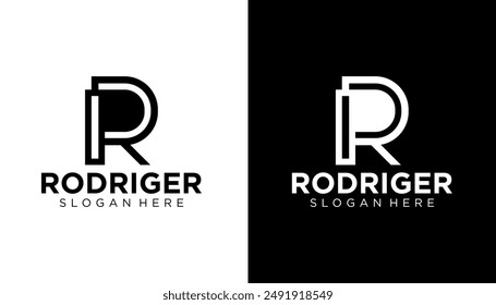 R letter logo design Vector. Graphic alphabet symbol for corporate business identity. Creative typographic icon concept.