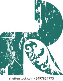 Ilustración vectorial de diseño de logotipo de letra R.