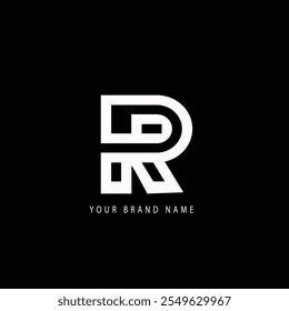 Ilustración vectorial de diseño de logotipo de letra R