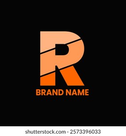 R letter logo design vector