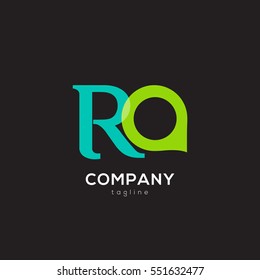 R & A  Letter logo design vector element