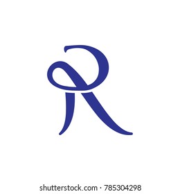 R letter logo design vector