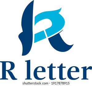 R letter logo free vector template