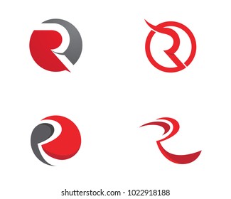 R letter logo icon design template vector illustration