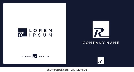 R Letter Logo and icon stylish and modern, vector editable