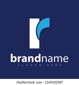 R letter logo icon vector template