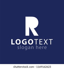 R letter logo icon vector template