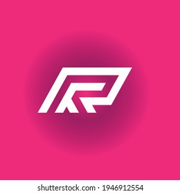 vector de icono de logotipo de letra R
