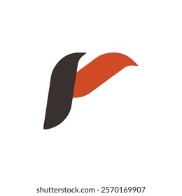 R letter logo, icon, vector illustration