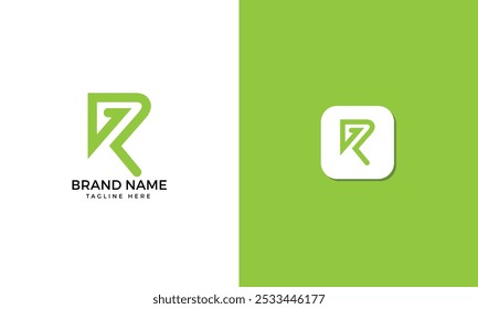 Logotipo de la letra R, logotipo icónico, logotipo R, alfabeto o logotipo, logotipo