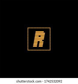 Diseño inicial del logotipo de letra R