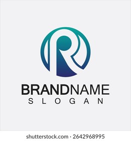 R letter logo, Letter R initials creative logo design