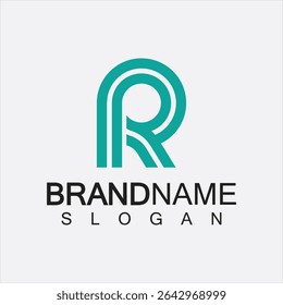R letter logo, Letter R initials creative logo design
