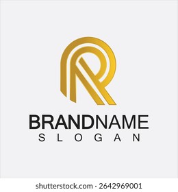 R letter logo, Letter R initials creative logo design