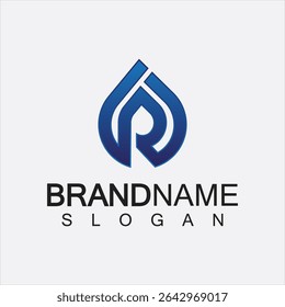 R letter logo, Letter R initials creative logo design