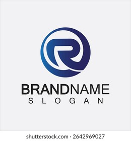 R letter logo, Letter R initials creative logo design