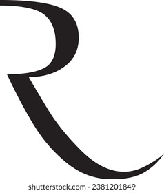 R letter logo modern design