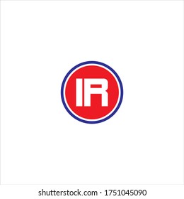 Diseño monográfico del logotipo de la letra I R
