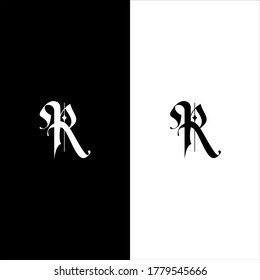 R letter logo monogram design