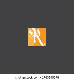 Diseño monográfico del logotipo de la letra R