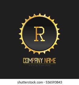 R Letter logo, Monogram design elements, line art logo design. Beautiful Boutique Logo Designs, Business sign, Restaurant, Royalty, Cafe, Hotel, Heraldic, Jewelry, Fashion, Wine. Vector illustration