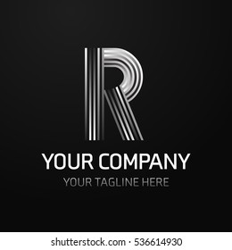R Letter logo, Monogram design elements, line art logo design. Beautiful Boutique Logo Designs, Business sign, Restaurant, Royalty, Cafe, Hotel, Heraldic, Jewelry, Fashion, Wine. Vector illustration

