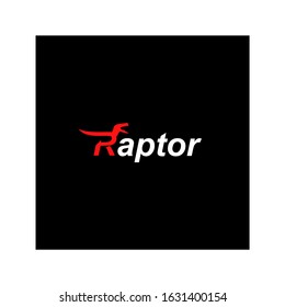 R Letter Logo Raptor Design