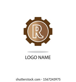 R letter logo symbol modern business